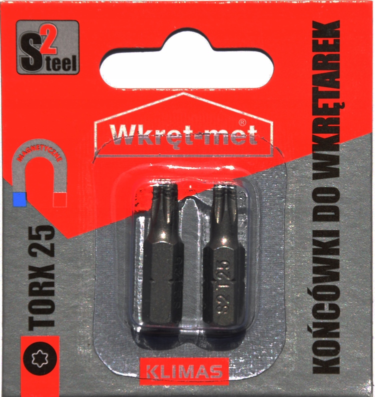 

Końcówki Do Wkrętarki bity Torx Tx 25 , 25mm 2szt.