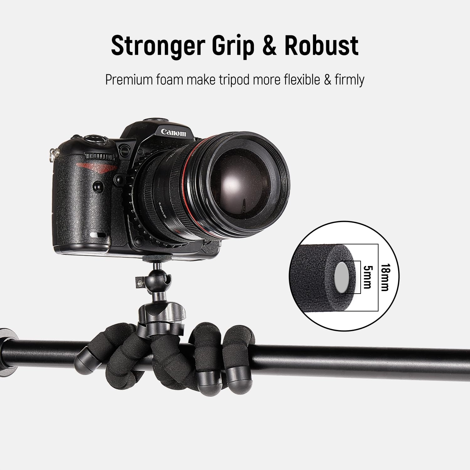 ATAY STATYW DO TELEFONU MINI STATYW PODRÓŻNY ELASTYCZNY DO KAMER GOPRO — miniatura 2