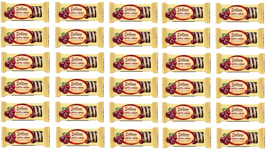 30x 135g Delicpol Delisana Biszkopty z galaretką wiśniową w polewie Karton