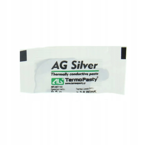 

Ag Silver 0,5g pasta termoprzewodząca do Cpu, Gpu