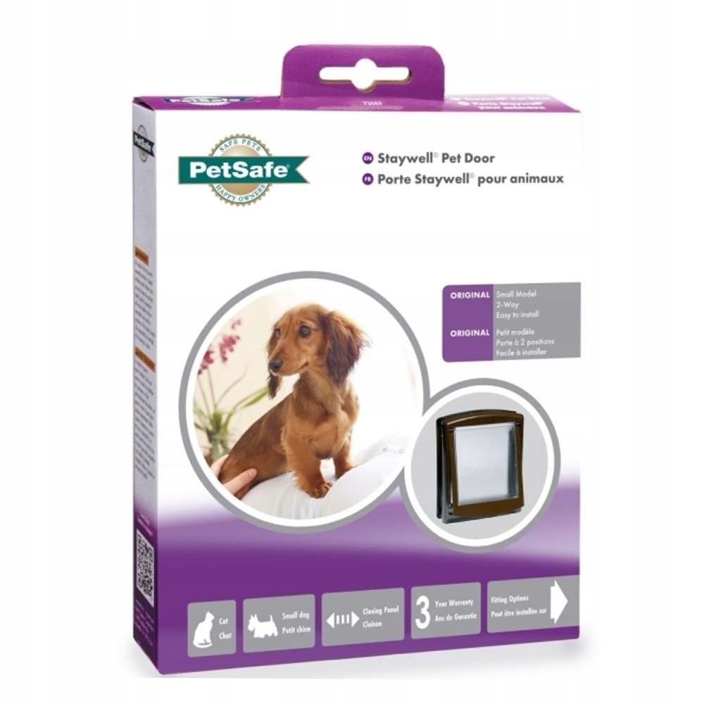 Levně Průchozí dvířka Small hnědá