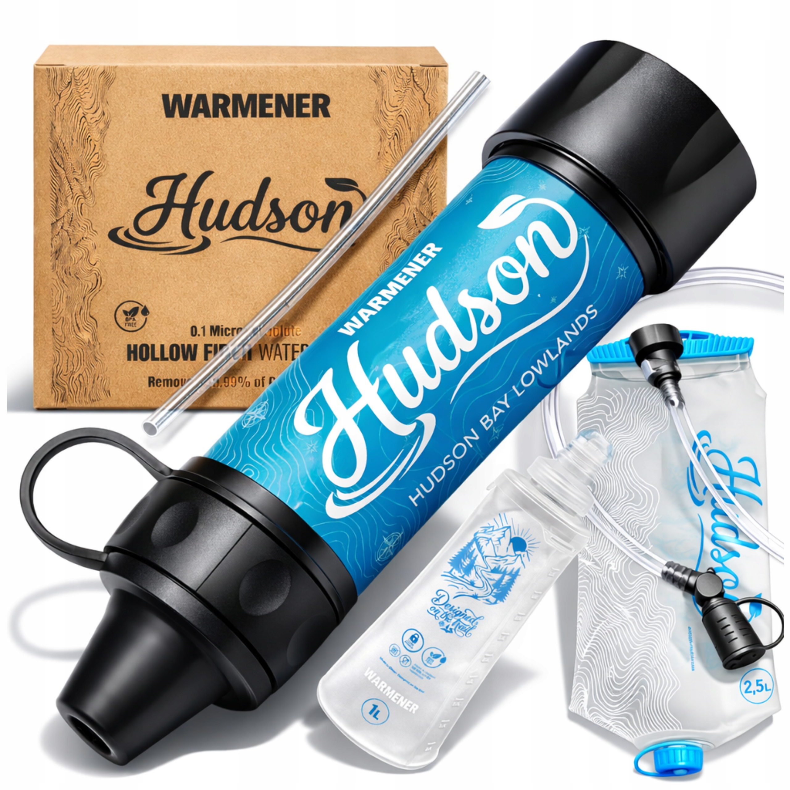 Turistický filtr pro čisticí vodu Mini Dvoustupňová filtrace Komplet