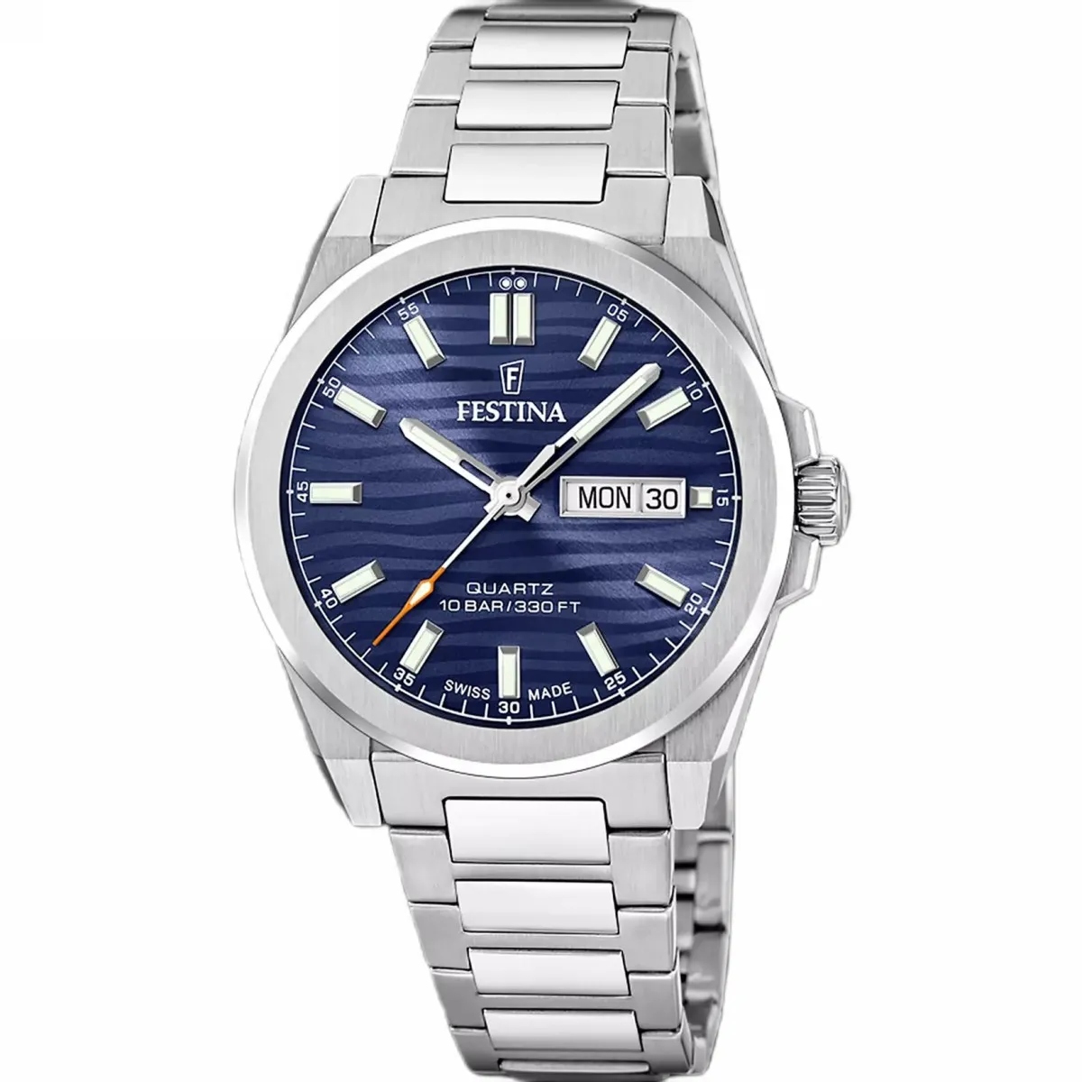 Festina Swiss Made 20073/2 Pánské Hodinky s modrým ciferníkem na náramku