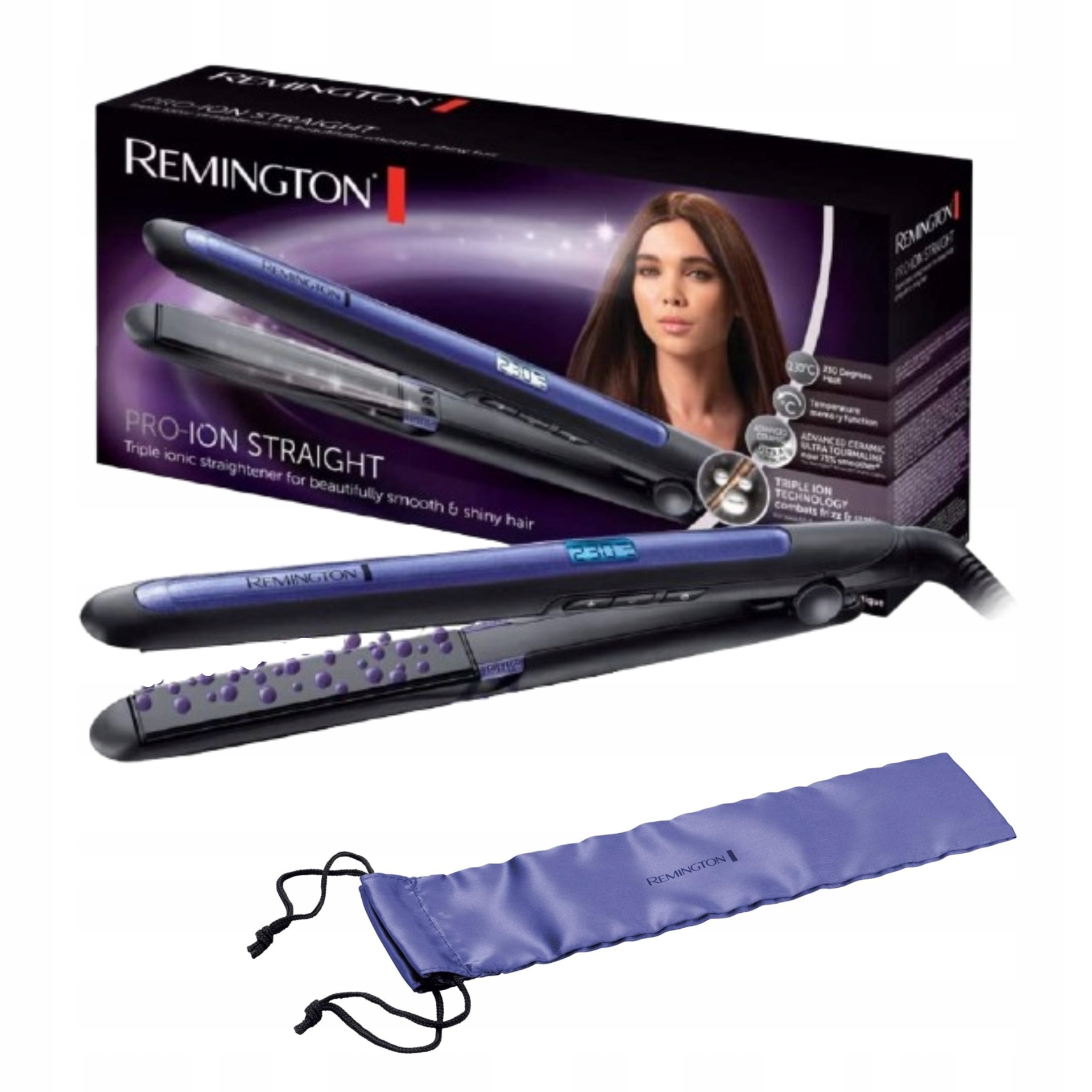 Žehlička Na Vlasy Remington S7710 Ionizační Pouzdro Rychlé Předehřívání Displej