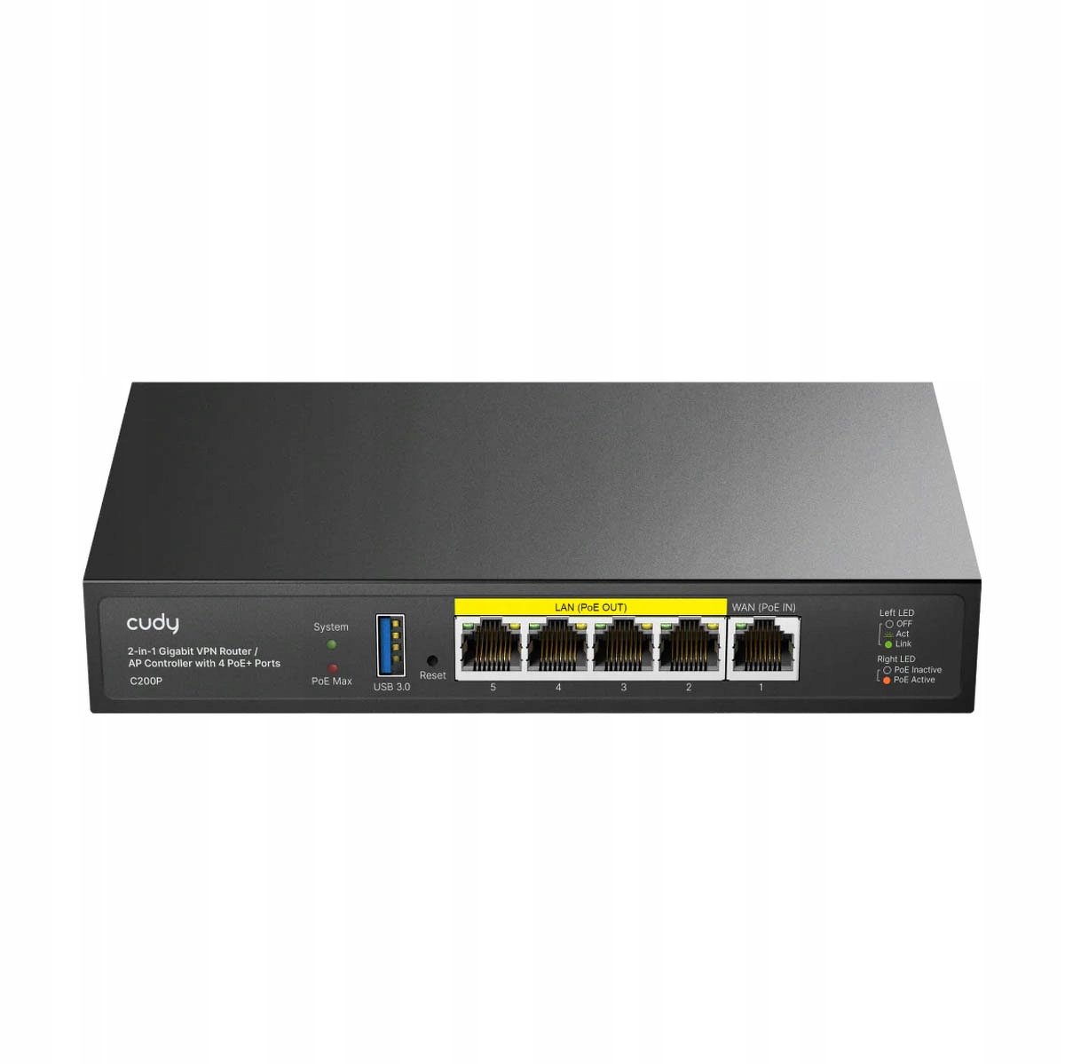 Cudy C200P router, řadič, Gigabit, PoE, 30W