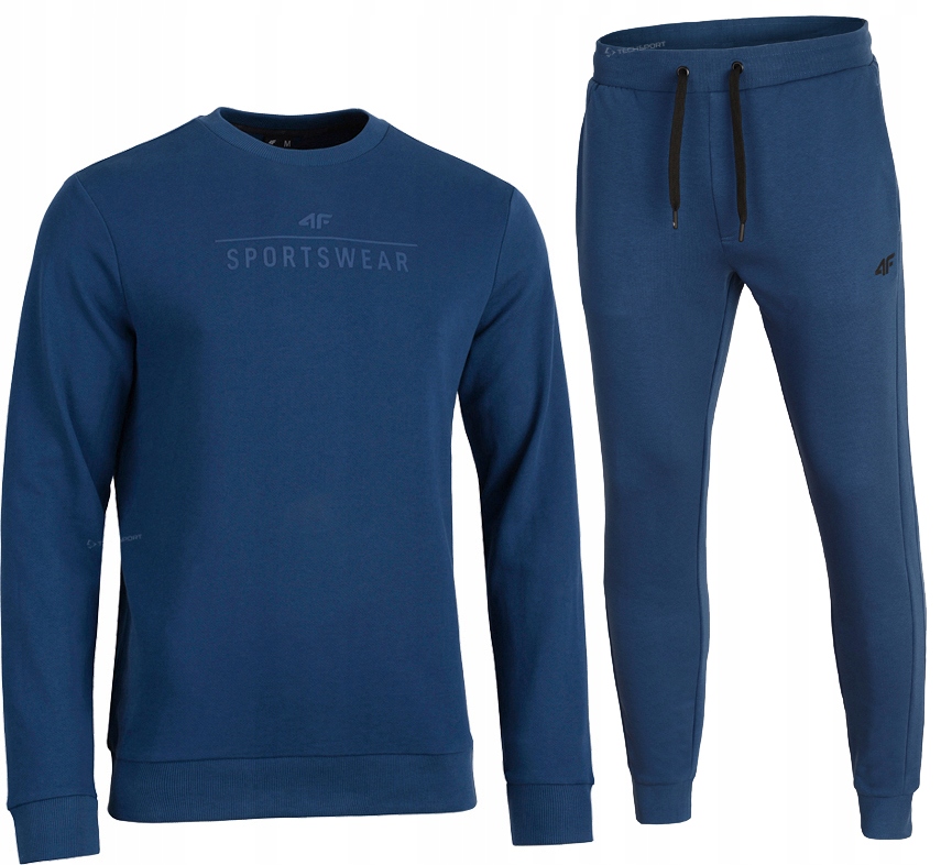 

4F Męski Dres Bawełna Komplet Bluza Spodnie / M