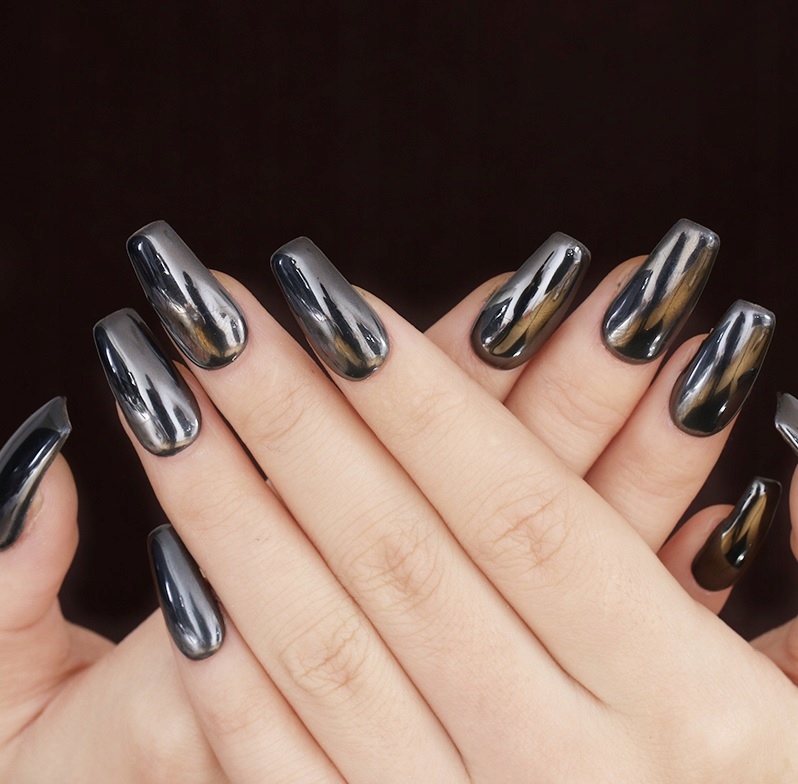 CZARNY PYŁEK DO PAZNOKCI EFEKT LUSTRA CHROM Rodzaj Pyłek