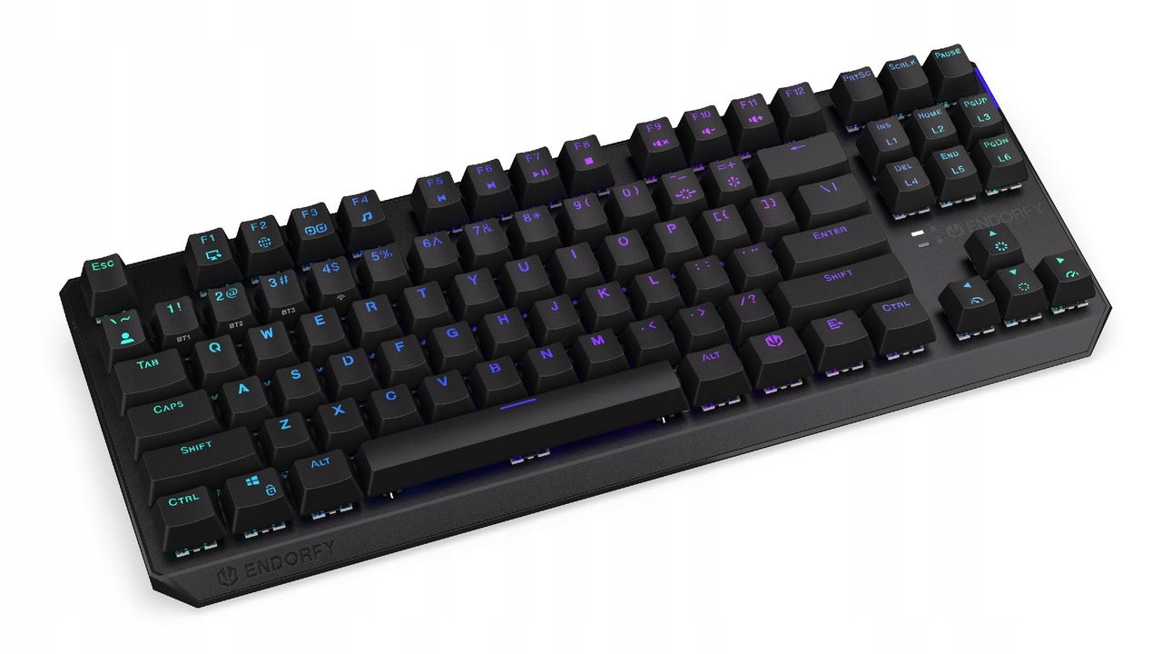 Endorfy Thock Tkl Black Drátové Bezdrátové Us layout Černá
