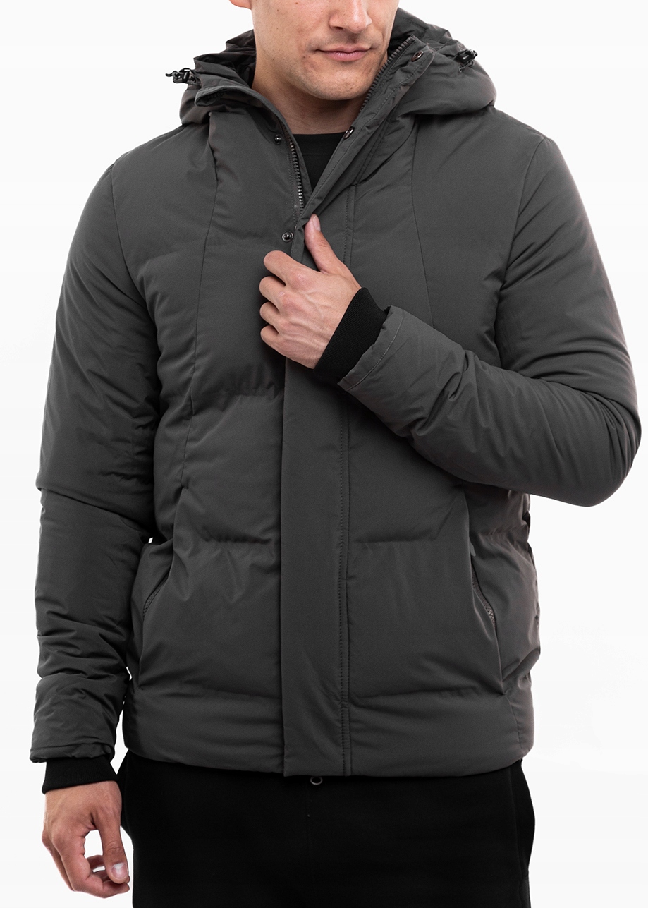 4F Zimní bunda pánská s kapucí, péřová, pohodlná, sportovní r.XXL