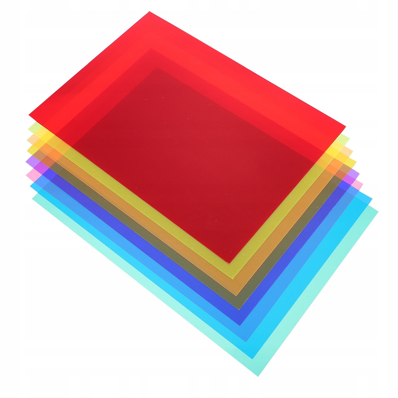 Kolorowe nakładki do czytania dla dyslektyków, arkusze PCV Model Filters