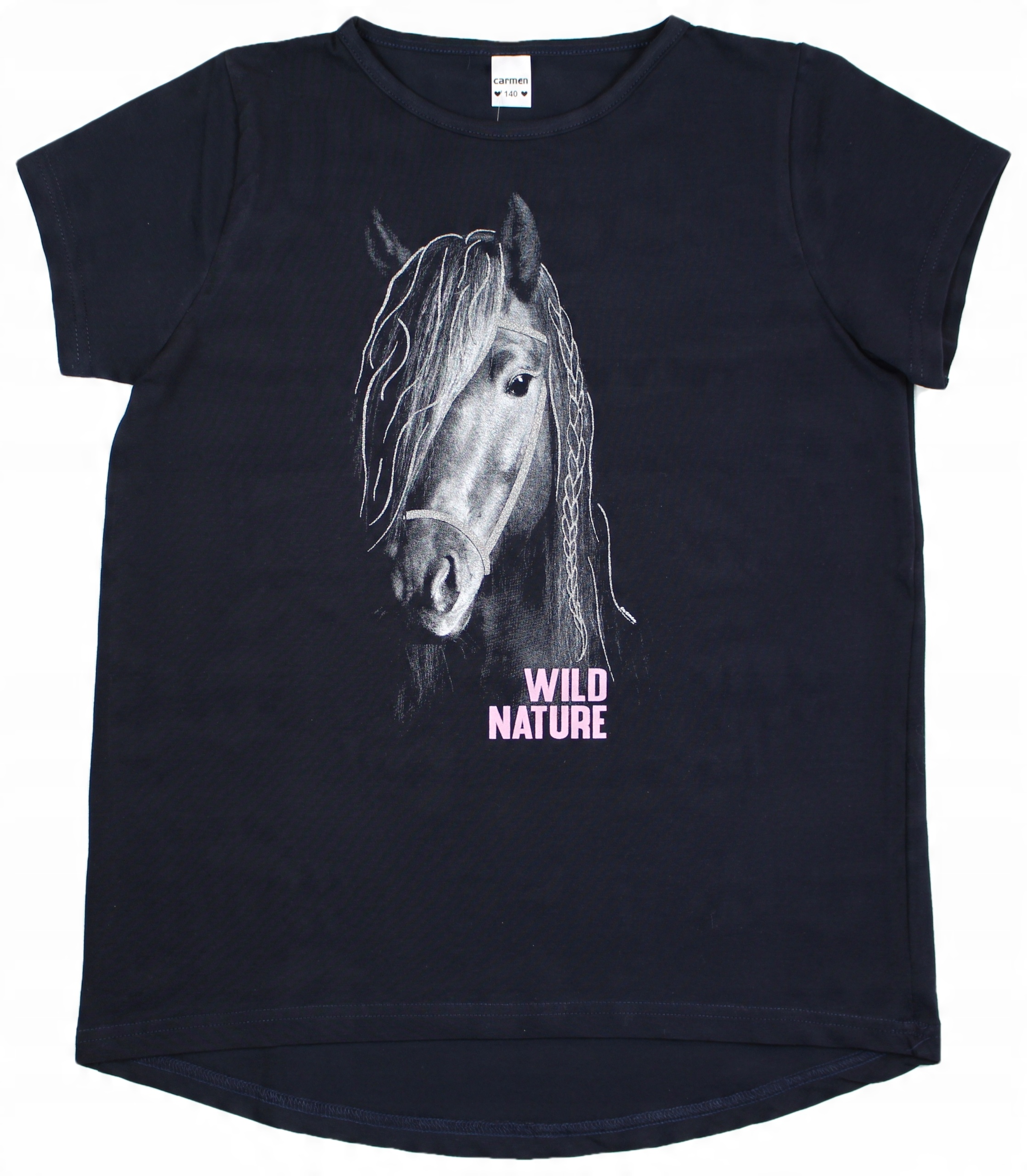 

Carmen Luz Bluzka Z Koniem Wild Nature 146 granat