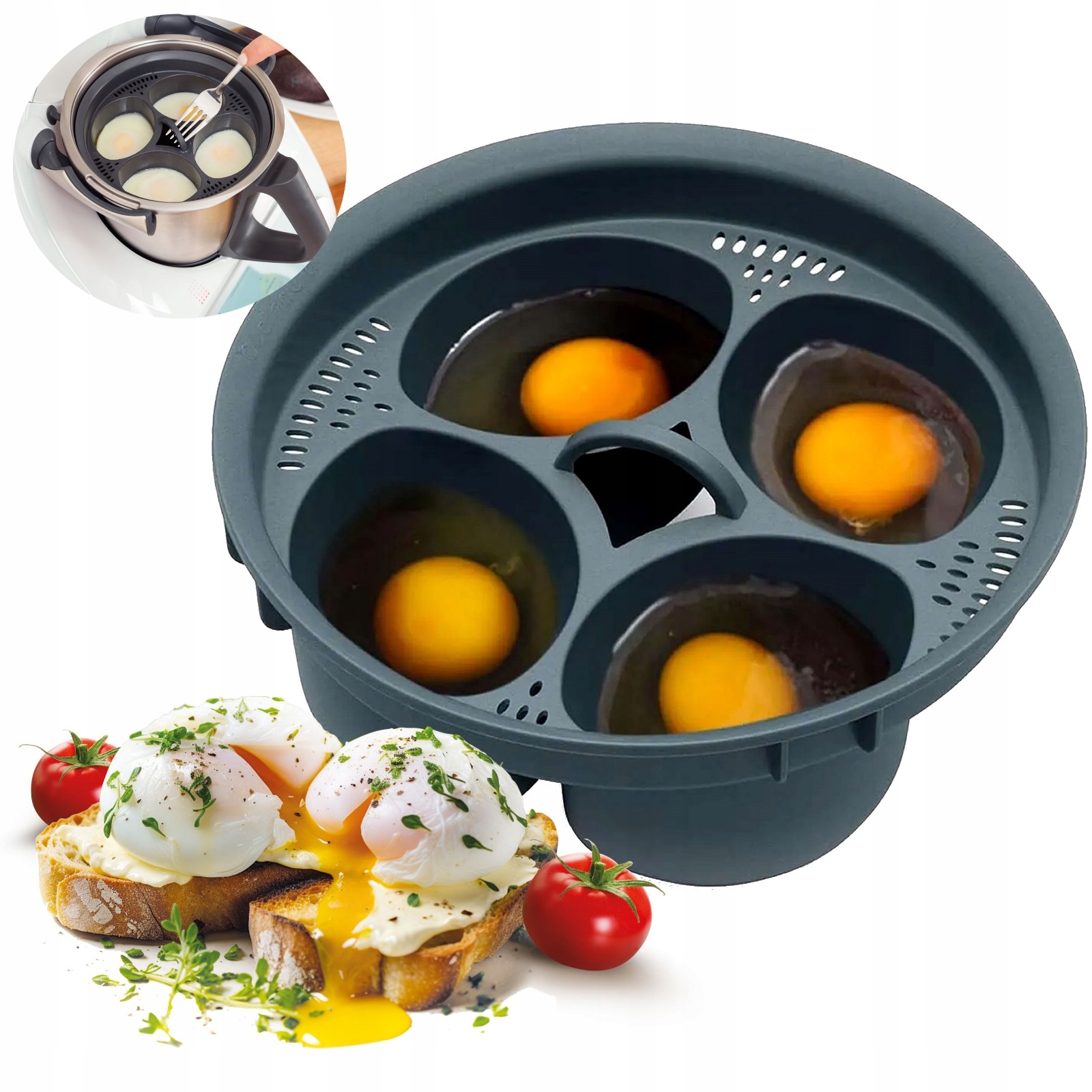 Wkładka do Thermomix TM7 TM6 TM5 TM31 do Gotowania Jajek w Koszulkach Poche