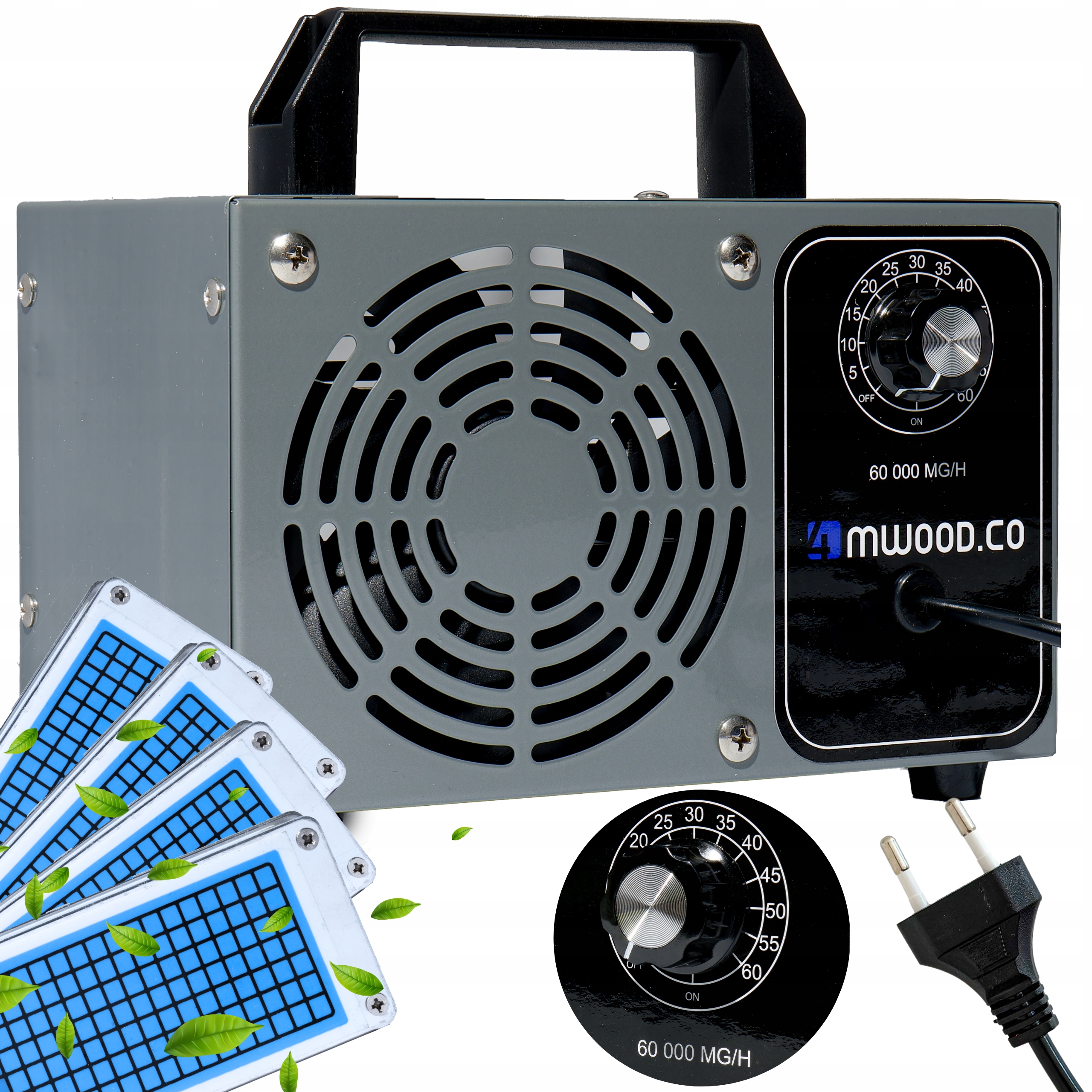 OZONATOR GENERATOR OZONU OCZYSZCZACZ DO POWIETRZA 60 000 mg/h +TIMER 140W