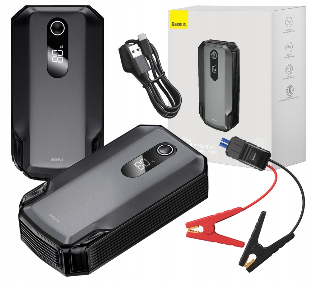 BASEUS POWER BANK POWERBANK JUMP STARTER BOOSTER 20000mAh 12V 2000A Kod producenta CGNL020001