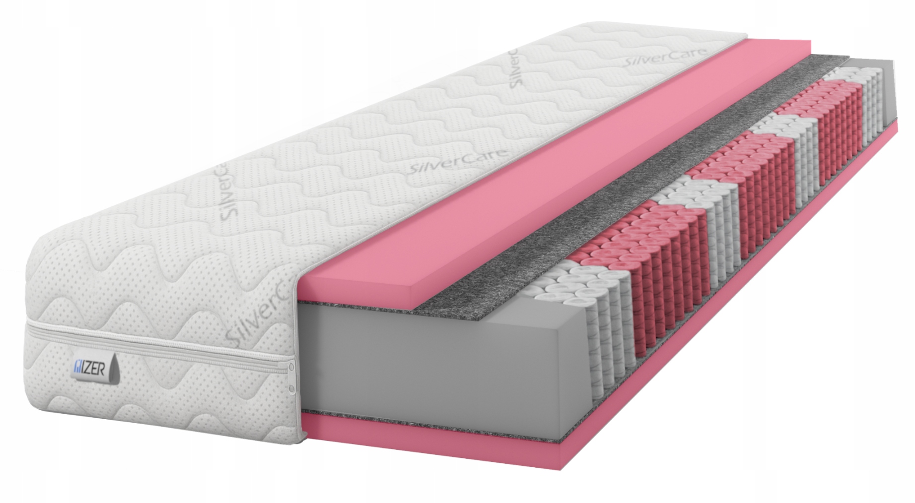 Matrace 80x190 pružinová Hr Multipocket HR35 H4 20 cm Středně tvrdá