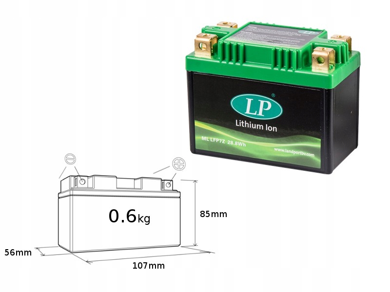 Landport Batéria Batéria LIFEPO4 LFP7Z (ML LFP7Z) (107X56X85) (ytz