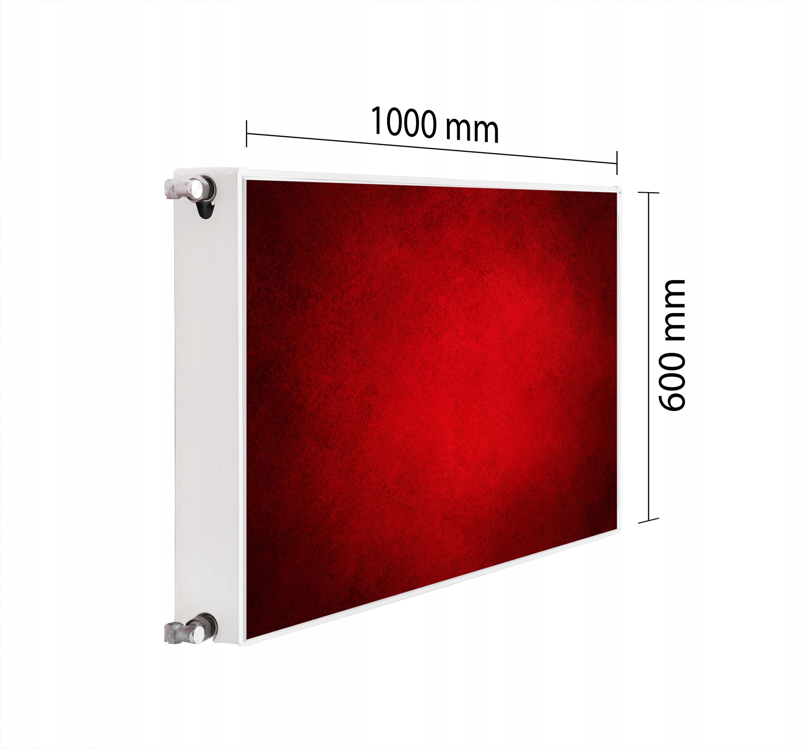 Kryt Na Radiátor Maskovač 100x60 Červená Podložka Magnet