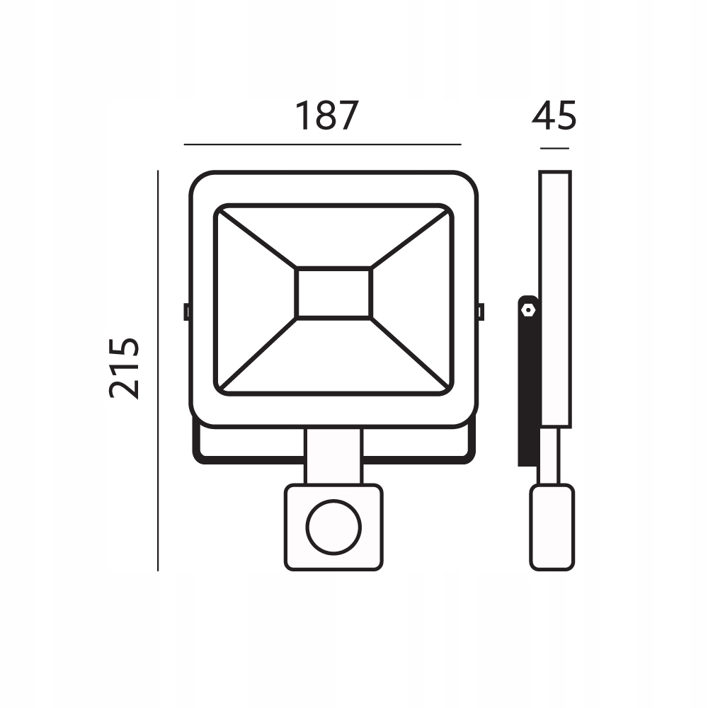 NAŚWIETLACZ LED HALOGEN LAMPA 30W Z CZUJNIK RUCHU Kod producenta KFLNLC30ZBCZ