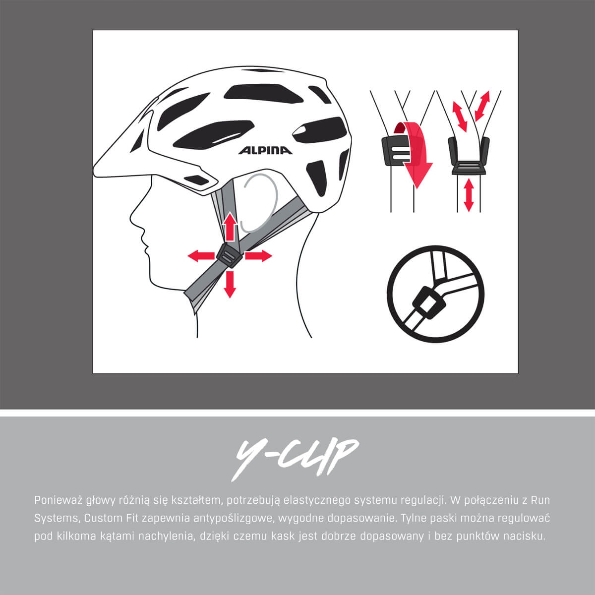 Kask full face Rupi off-white matt Alpina 51-56 Model Rupi