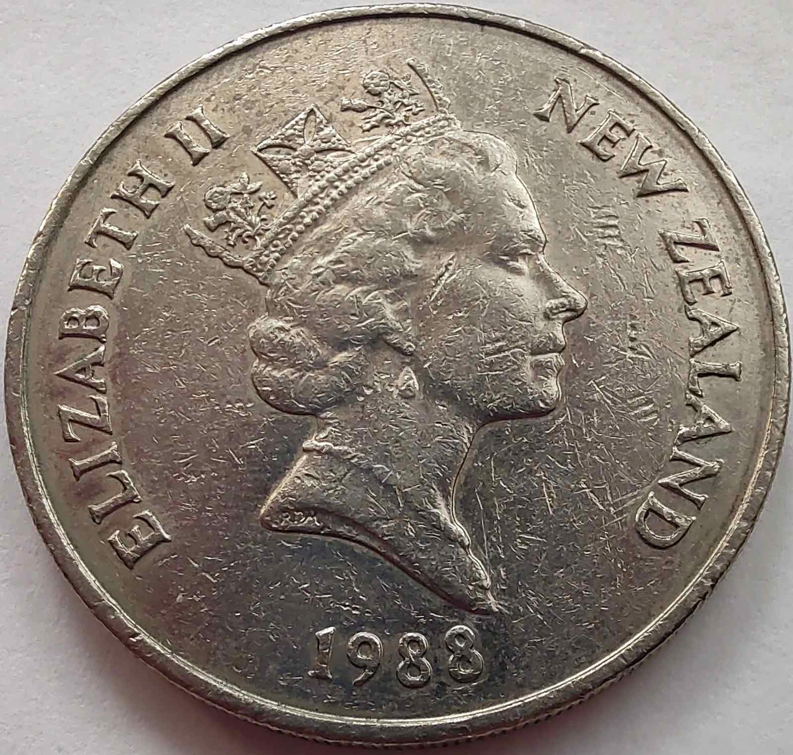 2623 - Nowa Zelandia 20 centów, 1988