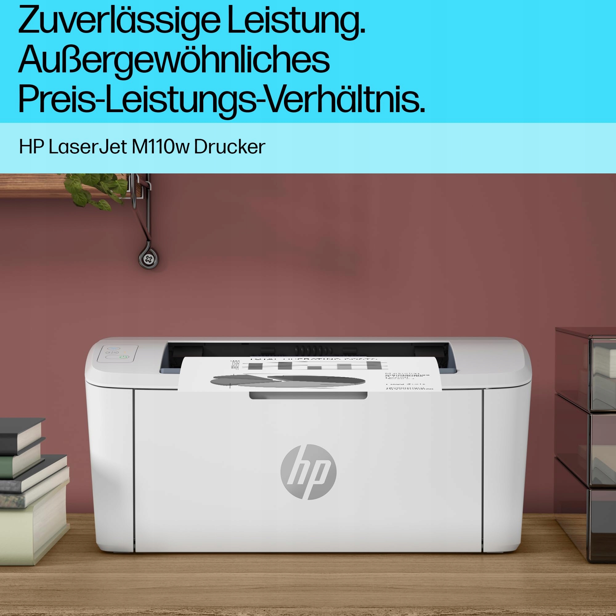 HP LaserJet M110w Drukarka Laserowa Czarnobiała WiFi AirPrint HP Smart App — miniatura 8