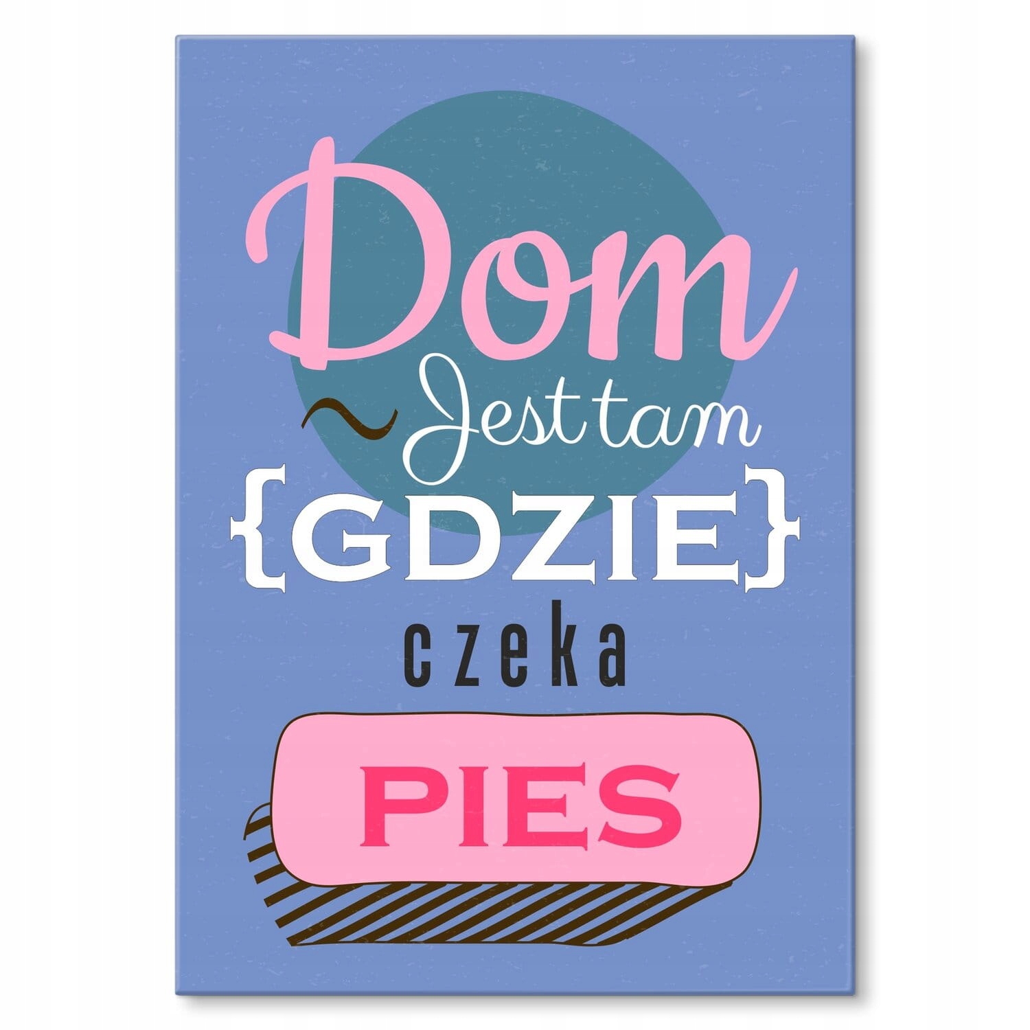 Plakát Kovová Ozdoba Plech Velký Obraz Nápis Do Domu Chodby Pes Psi