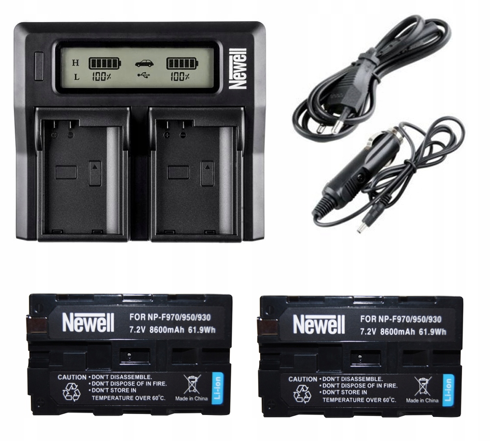

Ładowarka DUAL+2xAKUMULATOR Do Sony NP-F970 F960