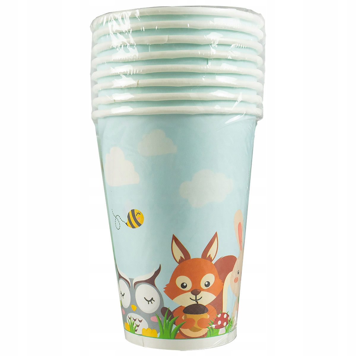 

Kubeczki leśne zwierzątka papierowe 200 ml 8 szt