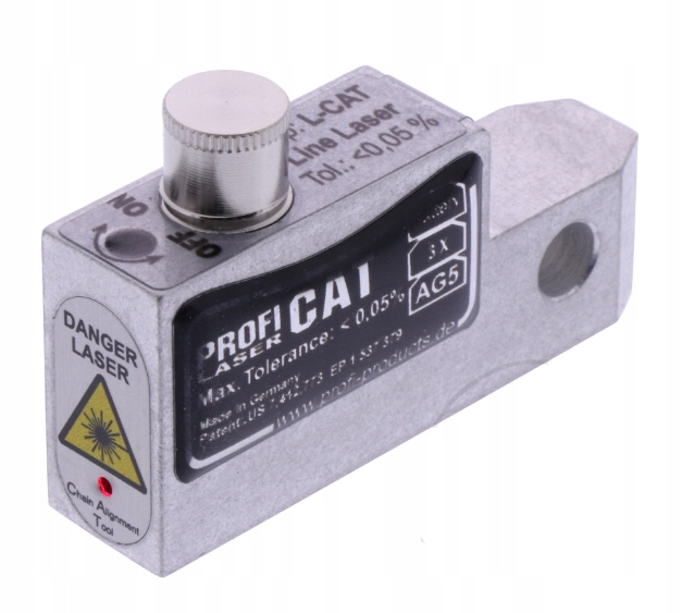 

Laser Profi L-cat do kontroli osiowości łańcucha