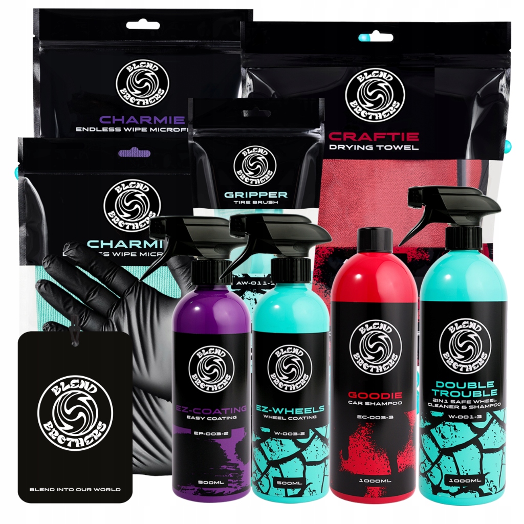 Sada kosmetických přípravků pro auto Mytí Kompletní ochrana Goodie 1L 9 dalších prvků