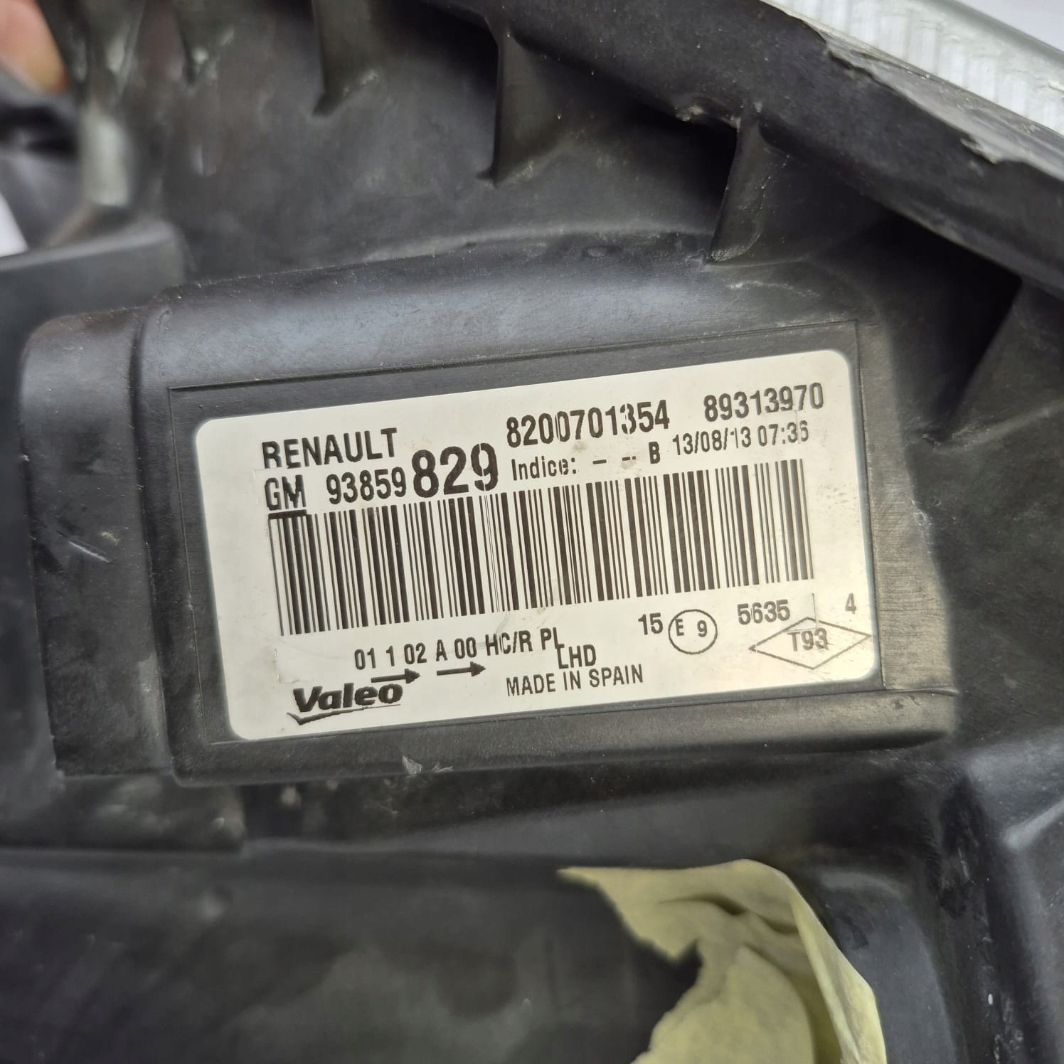 RENAULT TRAFIC II LIFT VIVARO 06- light left front front 8200701354