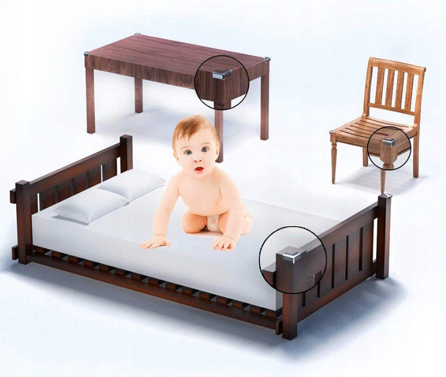 ZABEZPIECZENIA SZAFEK NA ROGI KANTY MEBLI STOŁU OSŁONA NA NAROŻNIKI Kod producenta OCHRANIACZE SILIKONOWE NA ROGI STOŁÓW DZIECI