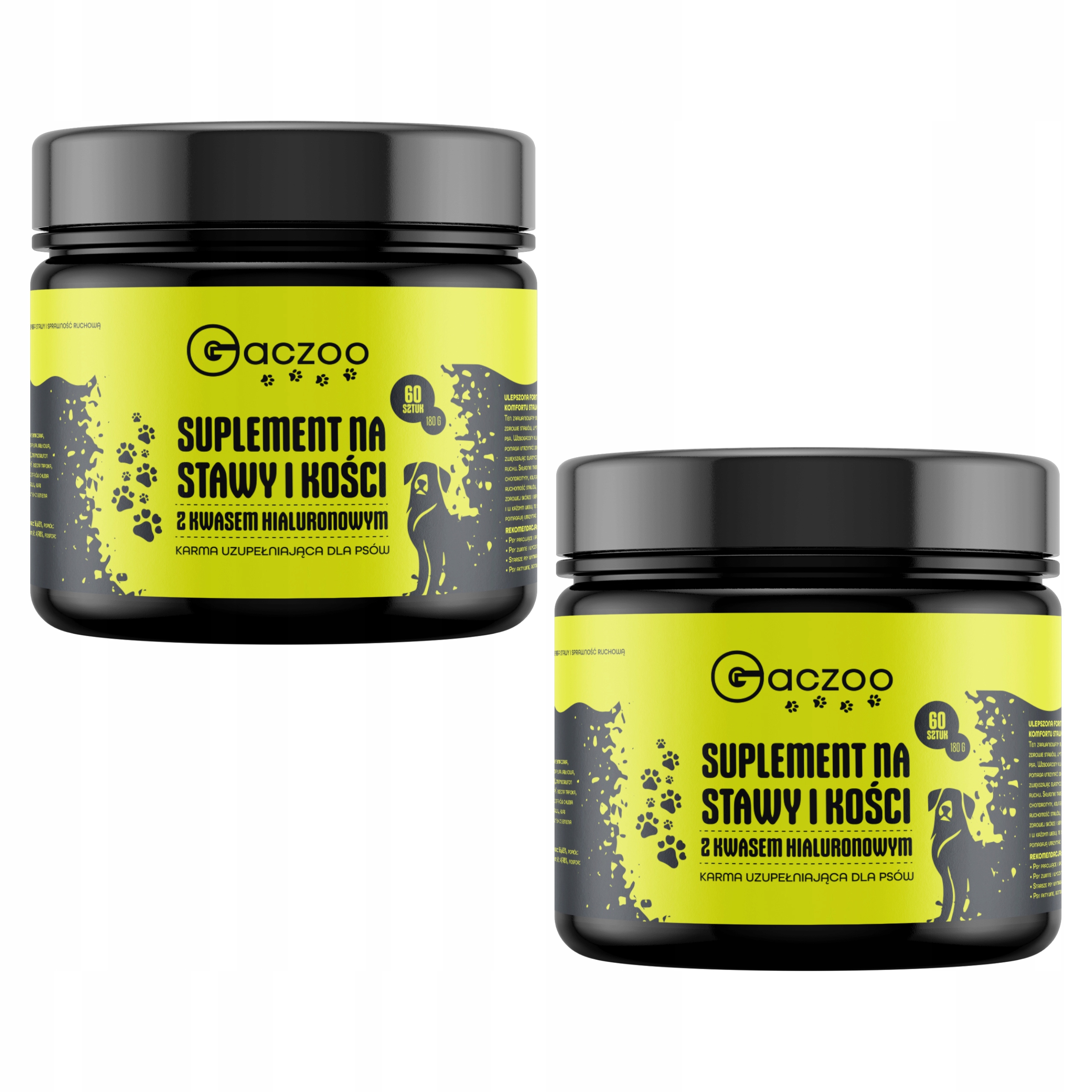 Levně Doplněk stravy pro psa Gaczoo na klouby a kosti 120 ks 2 x 180 g zdravá lahůdka