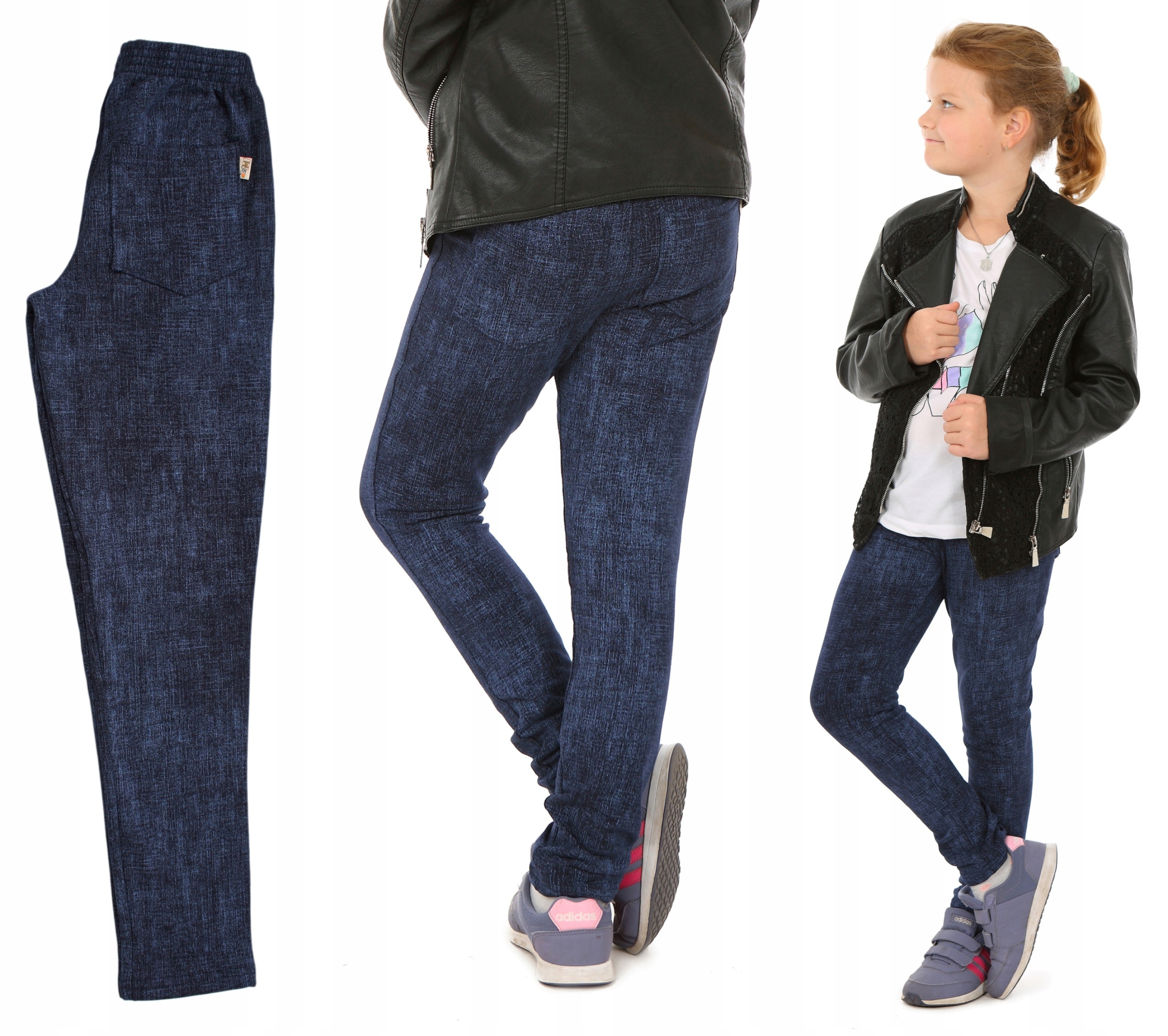 

Ocieplane Spodnie Getry Jeans 164 cm Prod. Pl