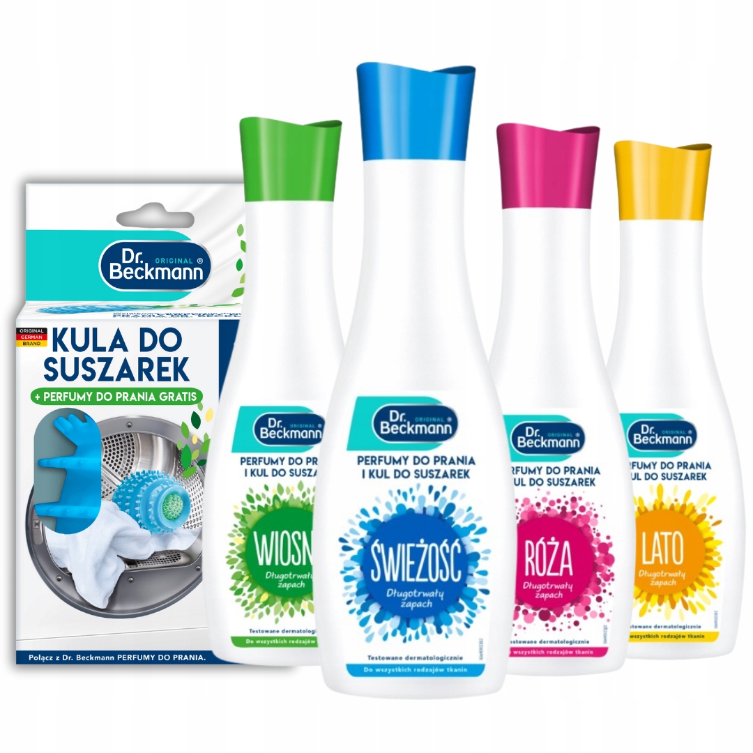 Levně Dr. Beckmann parfém do prádla a Kulička do sušiček, sada x4