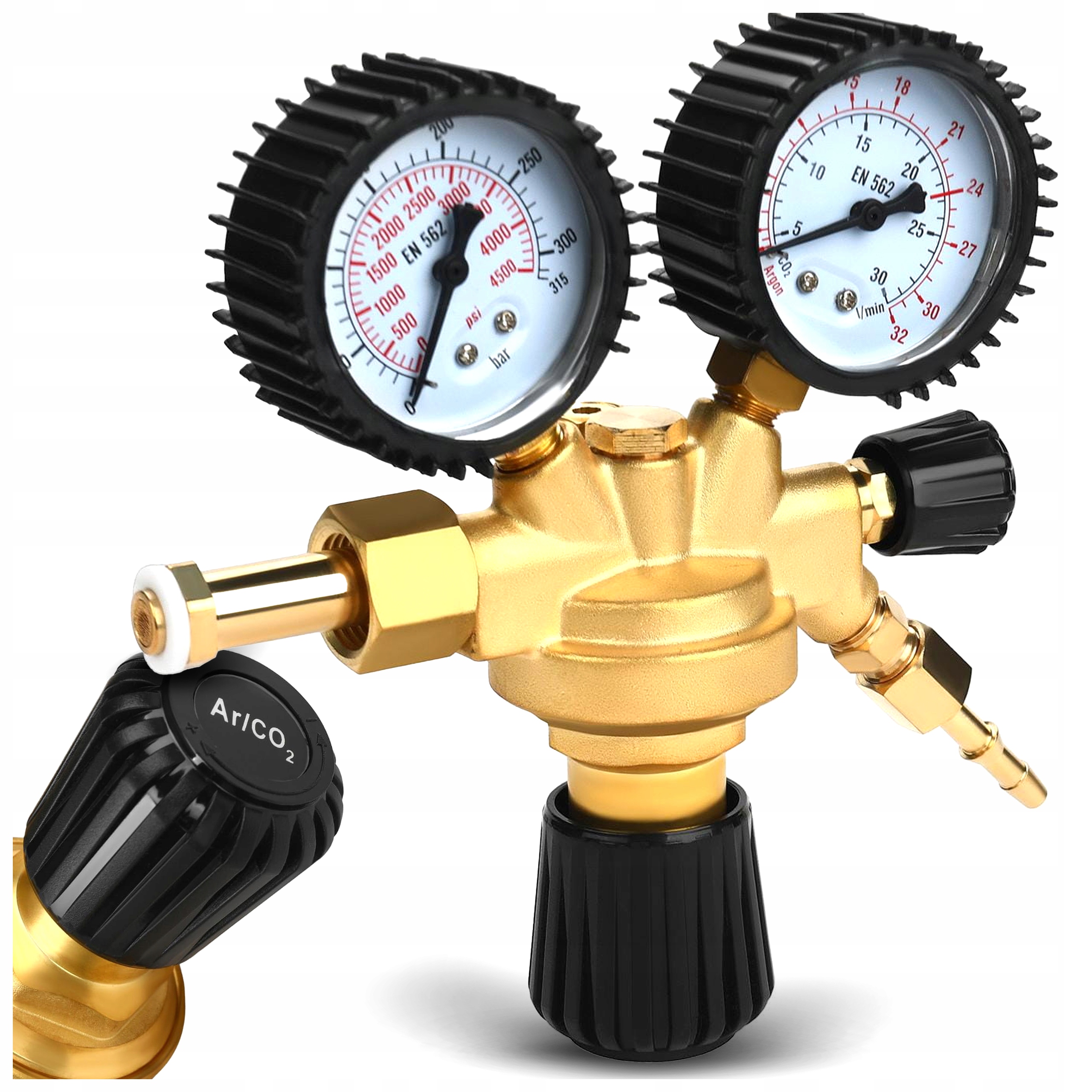 Reduktor CO2 Mig Mag Argon Pro Láhev Migomatu Plynu MIX Svařovací Směs
