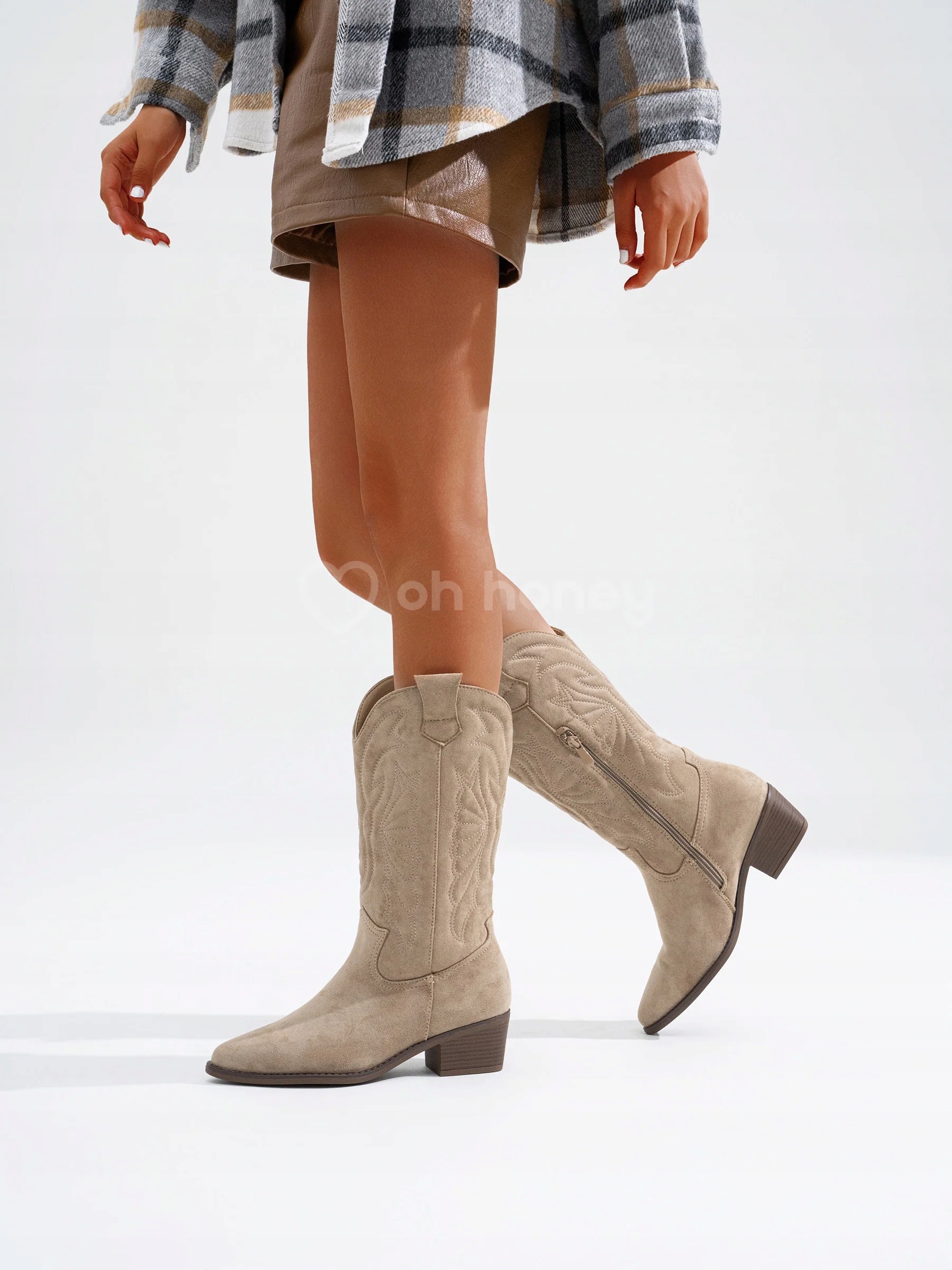 Kovbojské Boty Semišové béžové Laredo 41