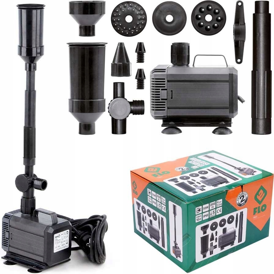 Pompa Fontannowa Do Oczka Wodnego 55W Fontanna 2,5