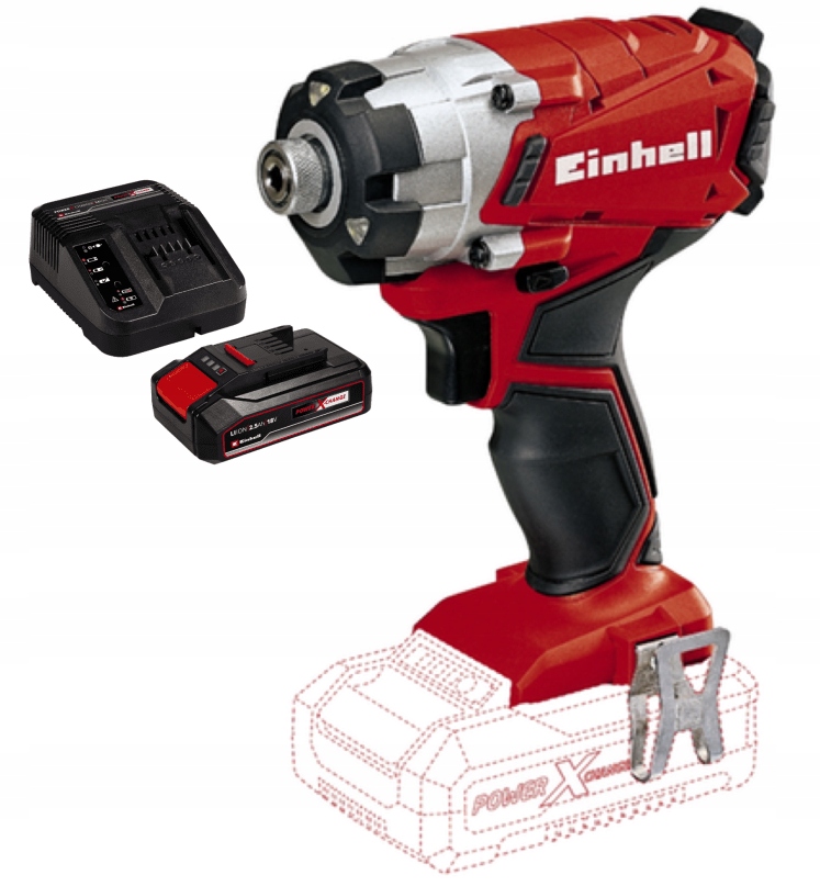 Einhell Rázový Utahovák Te-ci 18/1 Li 4510034 Sada Akumulátor 2,5AH