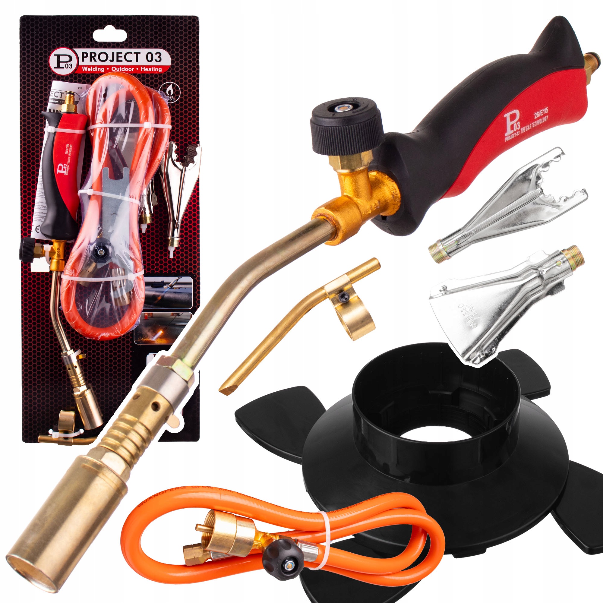 Plynový hořák Typhoon Set Mapp PROJECT03 pro kartuše se závitem 1"-20