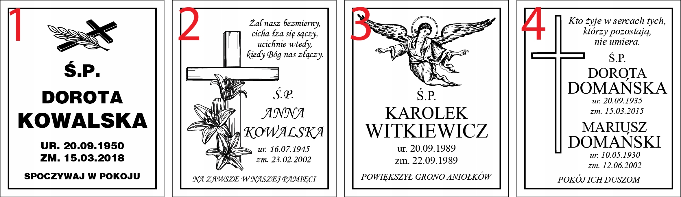 TABLICZKA NAGROBNA NAGROBKOWA Z LAMINATU na grób Marka inny