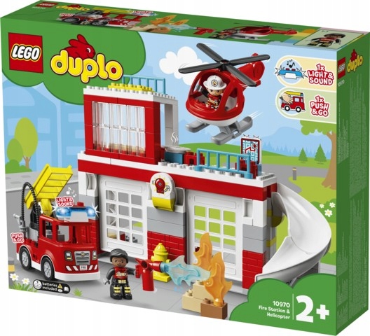 

Lego Duplo Remiza Strażacka I Helikopter 10970
