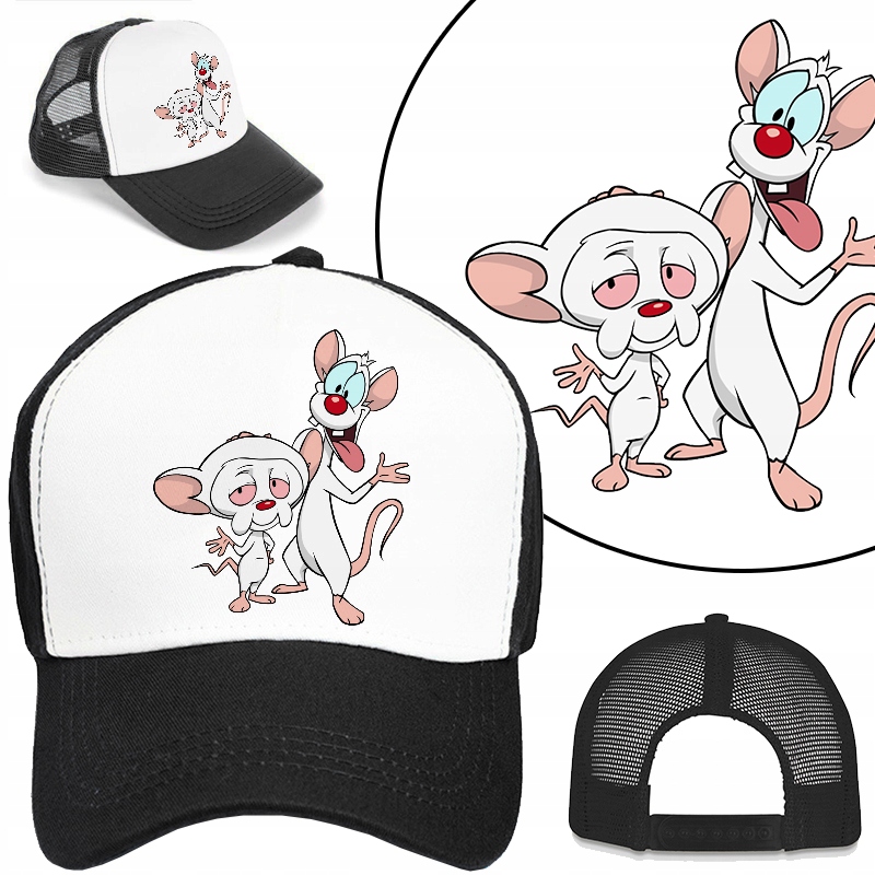 

Czapka z Daszkiem dla Dzieci Pinky i Mózg Wzory