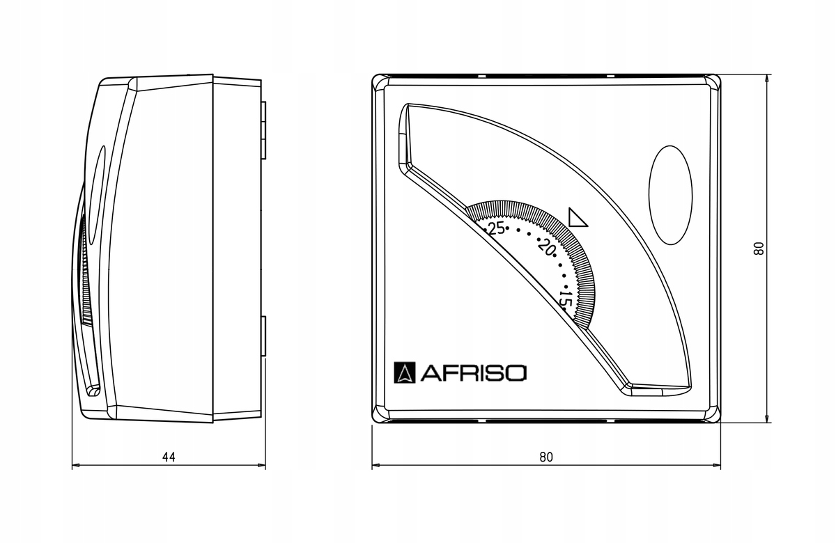 REGULATOR STEROWNIK TERMOSTAT POKOJOWY AFRISO TA3 Kod produktu 4261600