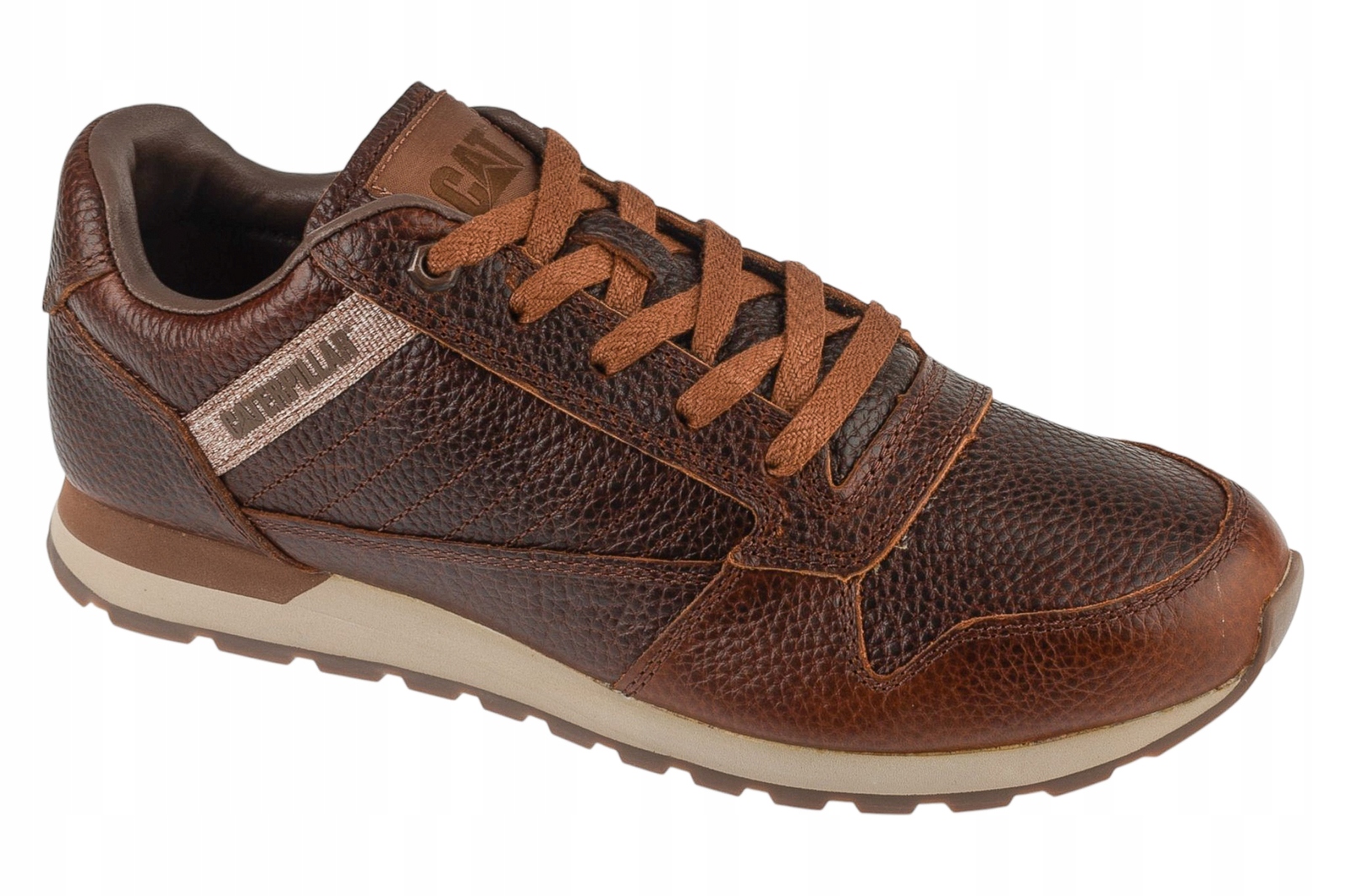 Caterpillar Ventura Leather Bt [45] Pánské kožené tenisky Hnědá