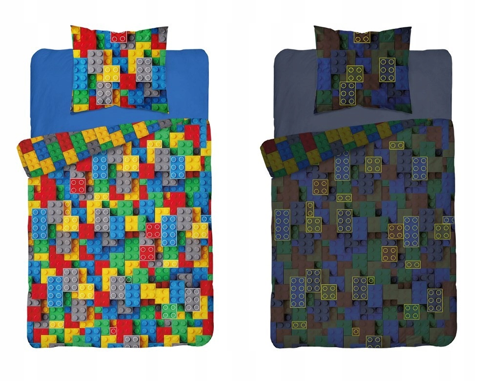 

Pościel 160X200 Świecąca W Ciemności Klocki 3D