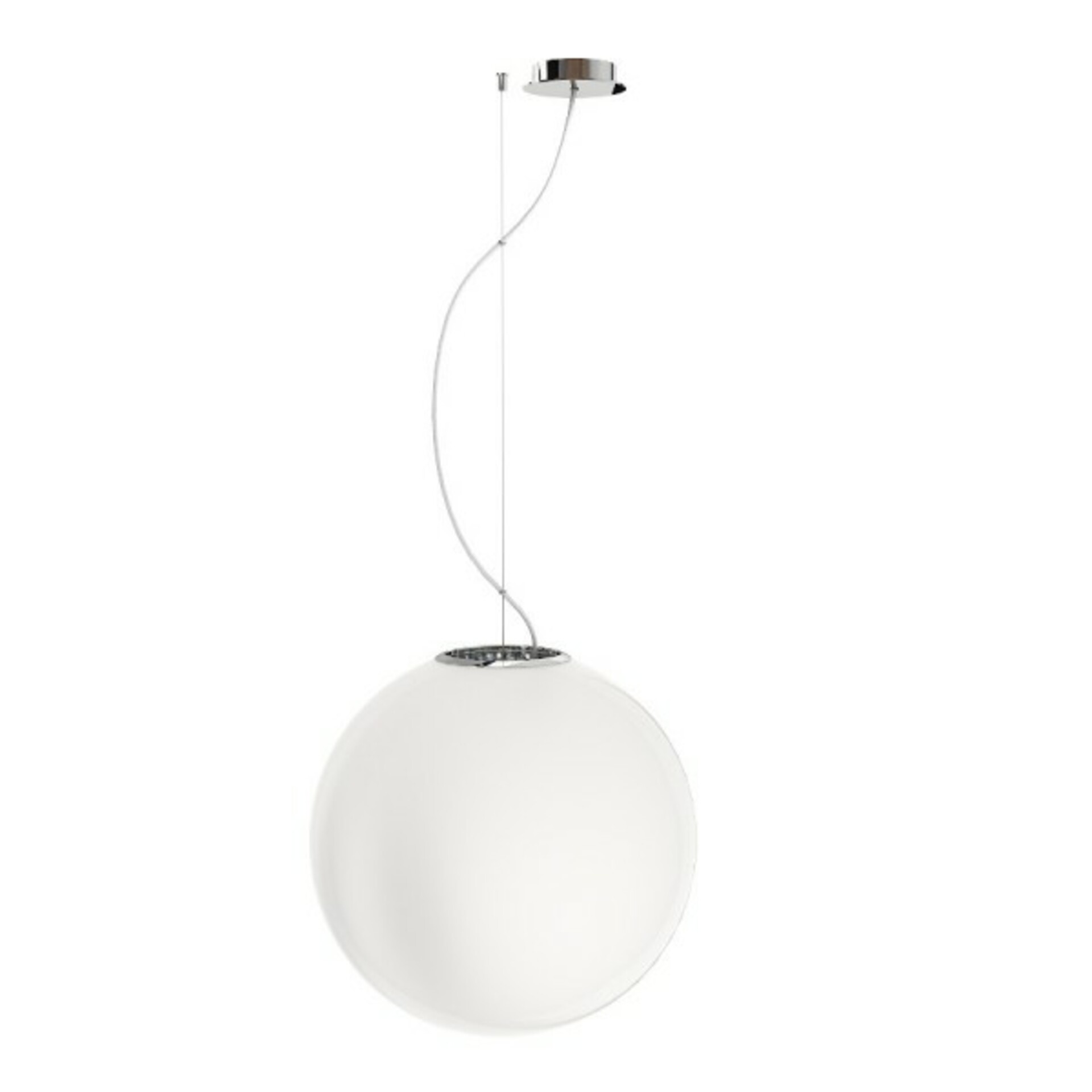 Závesné svietidlo Rendl Lunea 40, opálové triplex sklo, E27, priemer 40 cm