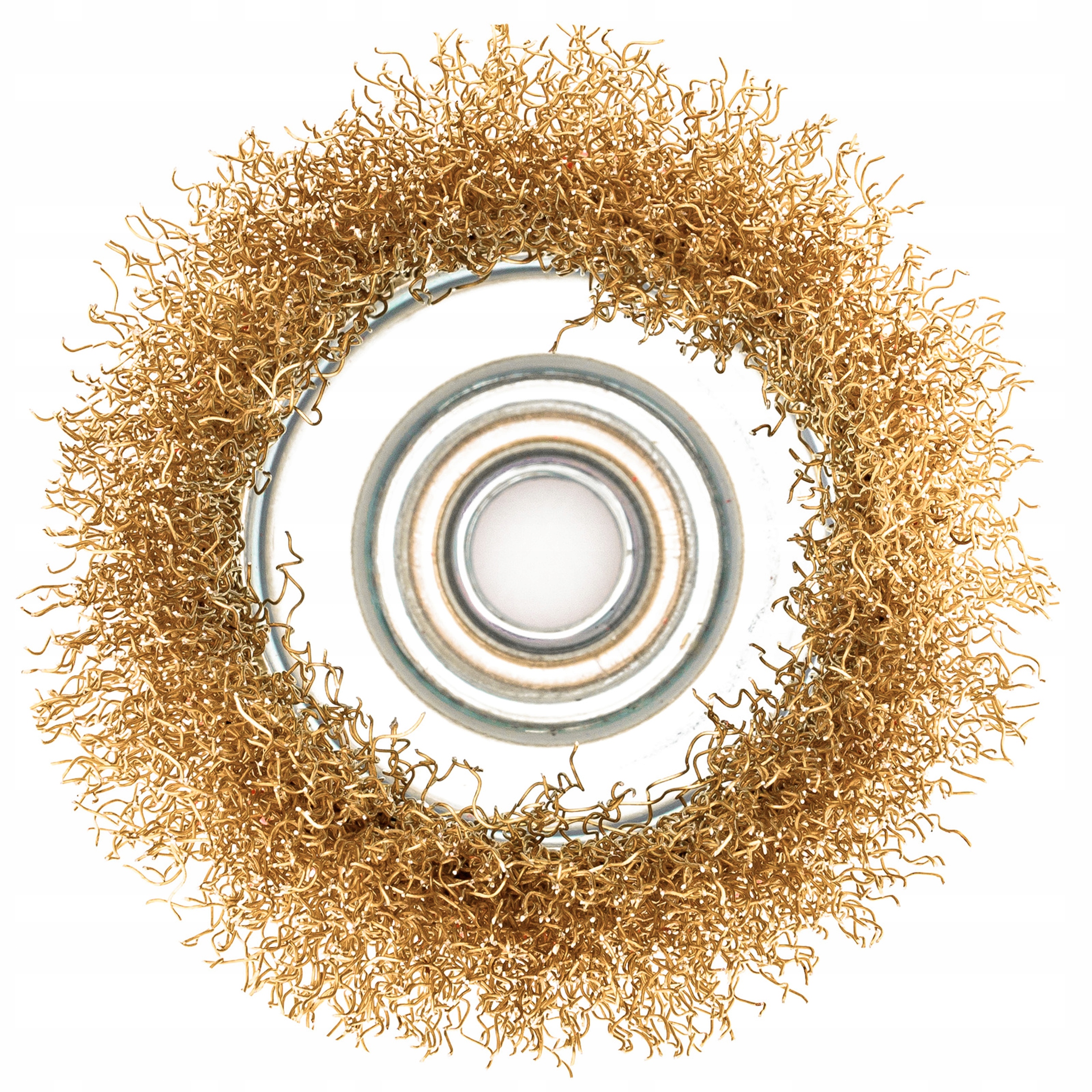 SZCZOTKA DRUCIANA MOSIĄDZOWANA DO SZLIFIERKI KĄTOWEJ CZOŁOWA M14 75mm Marka Geko