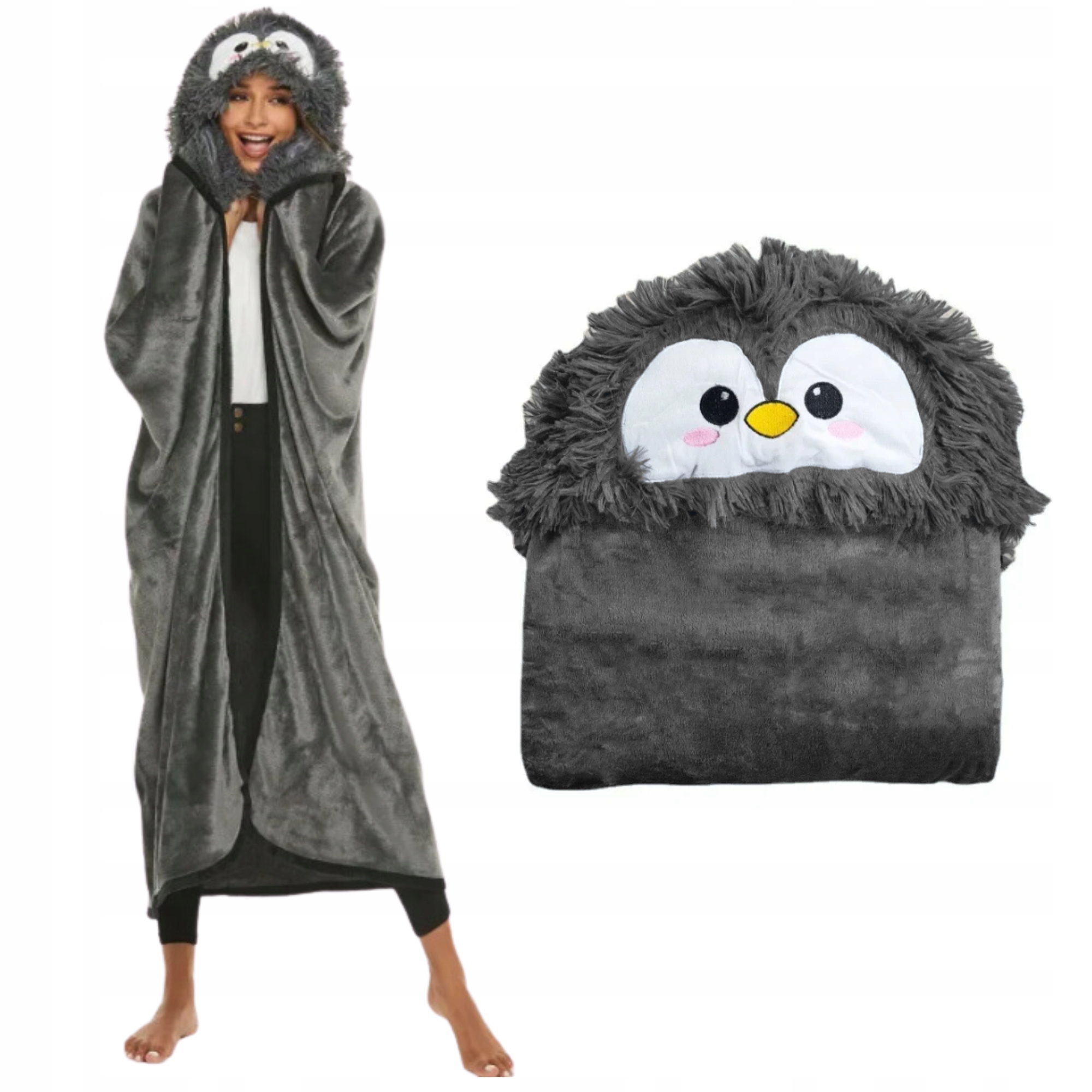 Deka S Kapucí, župan, S Kapucí Deka S Tučňákem V Grafitovém Materiálu, vánoční Dárek