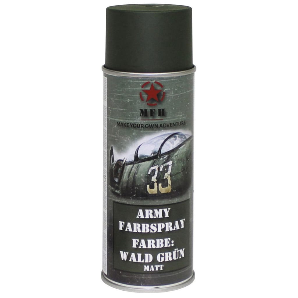 Lakier wojskowy w sprayu Mfh Wald Grün zielony matowy 400 ml